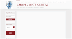 Desktop Screenshot of chapelarts.org