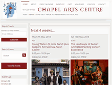 Tablet Screenshot of chapelarts.org